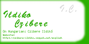 ildiko czibere business card